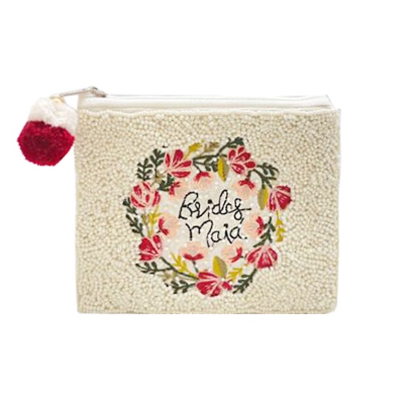 BRIDESMAID Beaded Coin Pouch - Picture 1 of 1